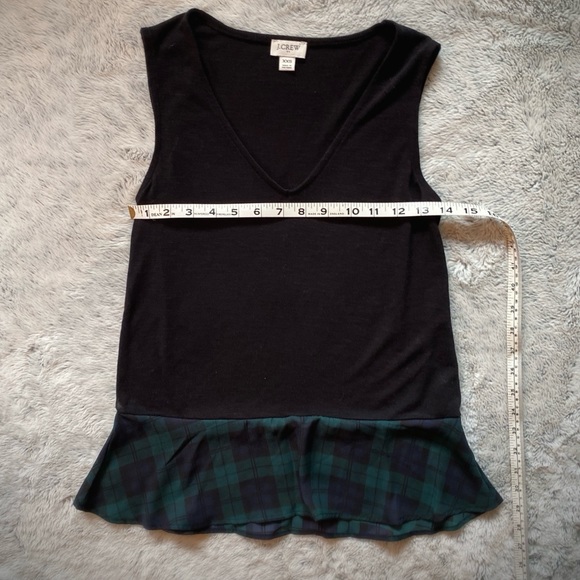 J Crew Buffalo Plaid Tartan Sleeveless Blouse - Picture 7 of 9